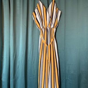 Stripped Jumpsuit